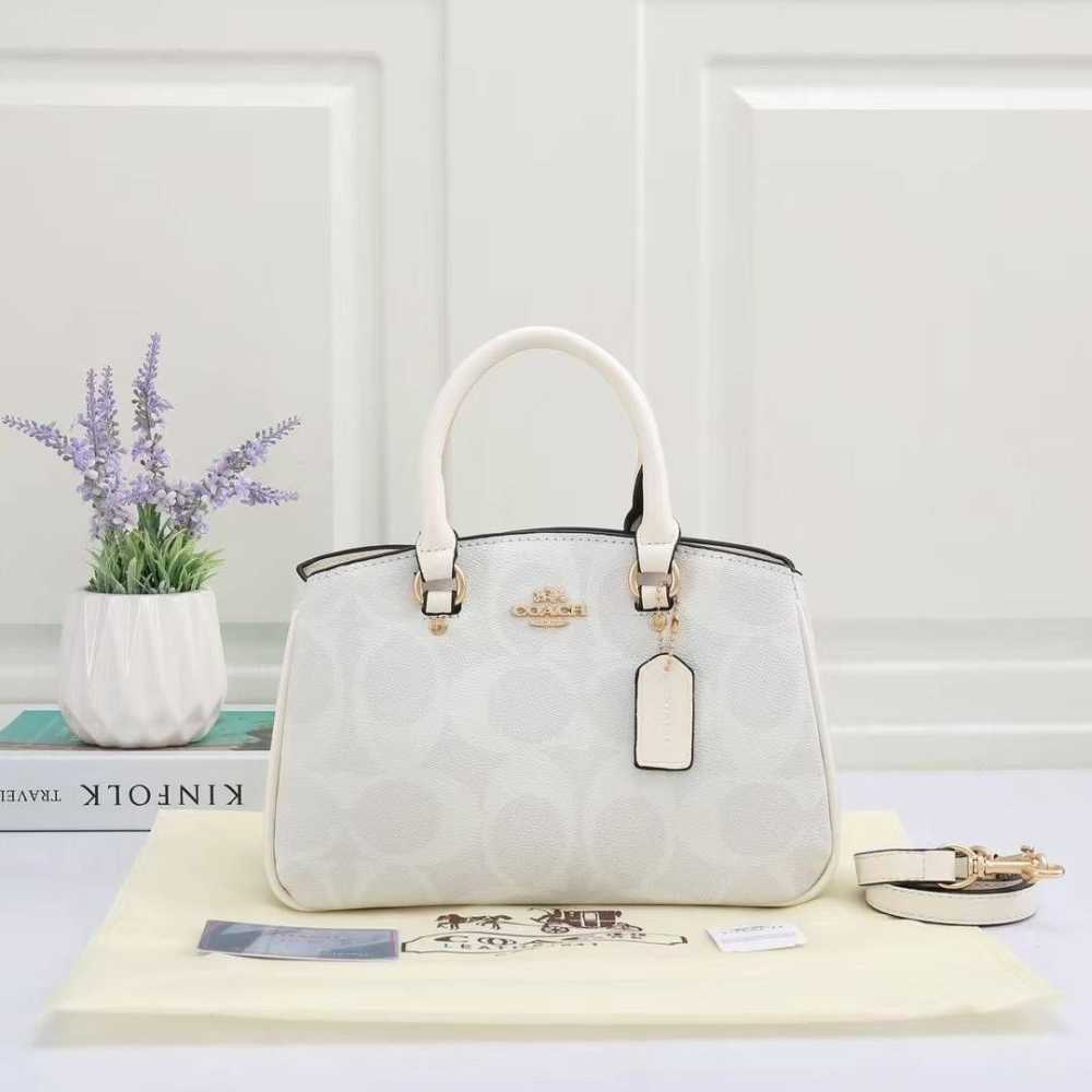 Coach C Logo Darcie White HandBag