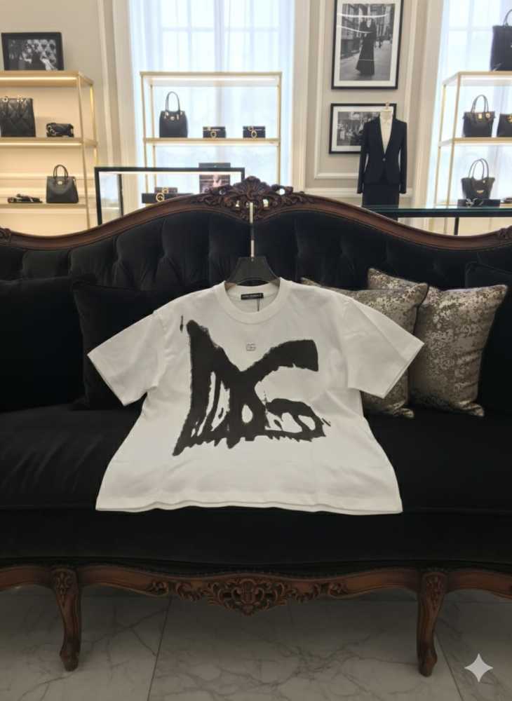 Dolce & Gabbana White Premium Quality T-shirt-thumb-2