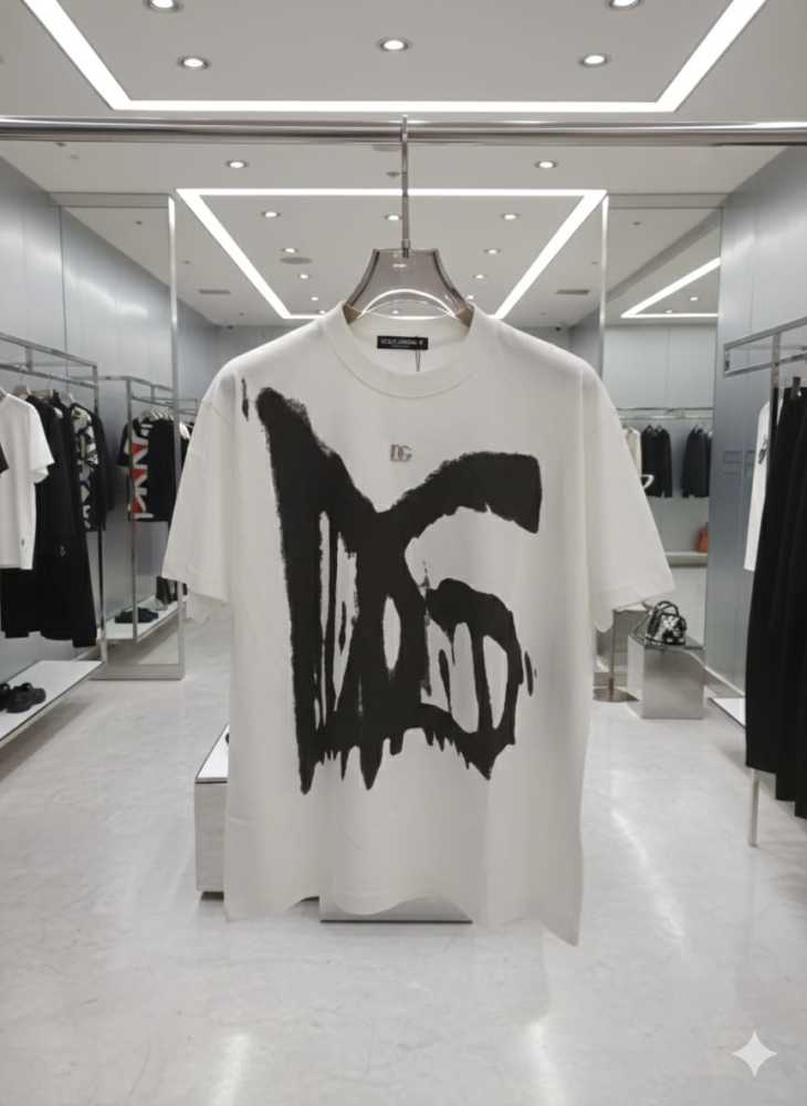 Dolce & Gabbana White Premium Quality T-shirt-thumb-3