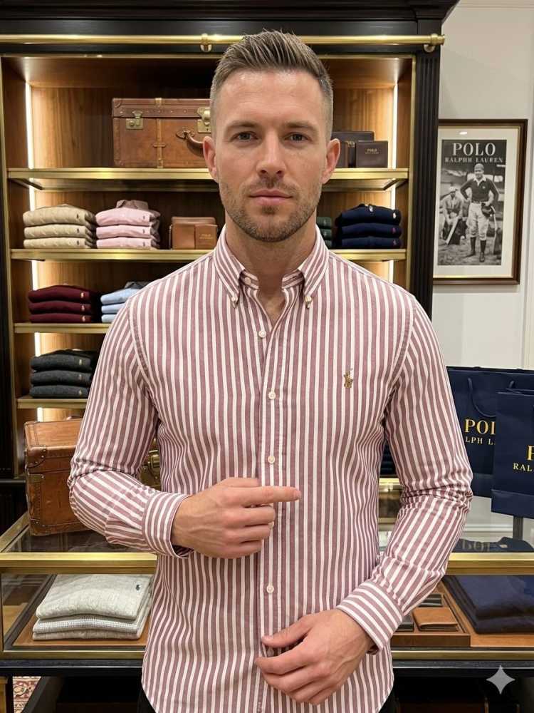 Ralph Lauren Pink Premium Quality Cotton Shirt