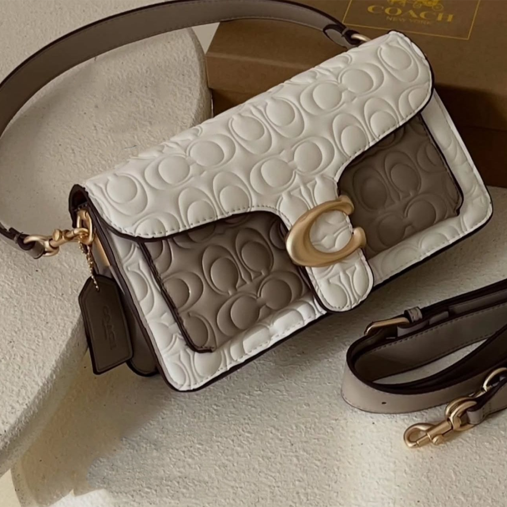 Coach White Tabby Shoulder Bag