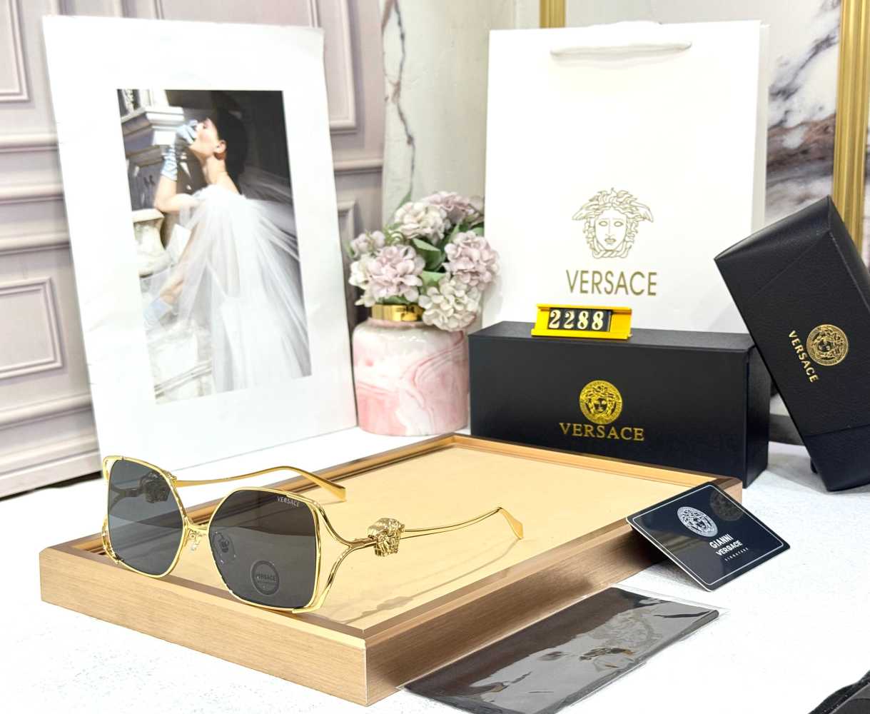 Versace Black Premium Women's Sunglasses
