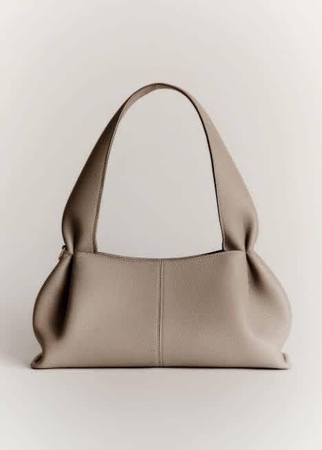 Polene Numero Neuf Grey Shoulder Bag
