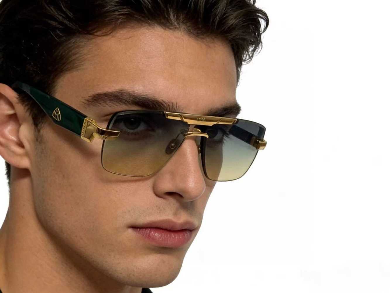 Maybach Green Premium Quality Sunglasses-2