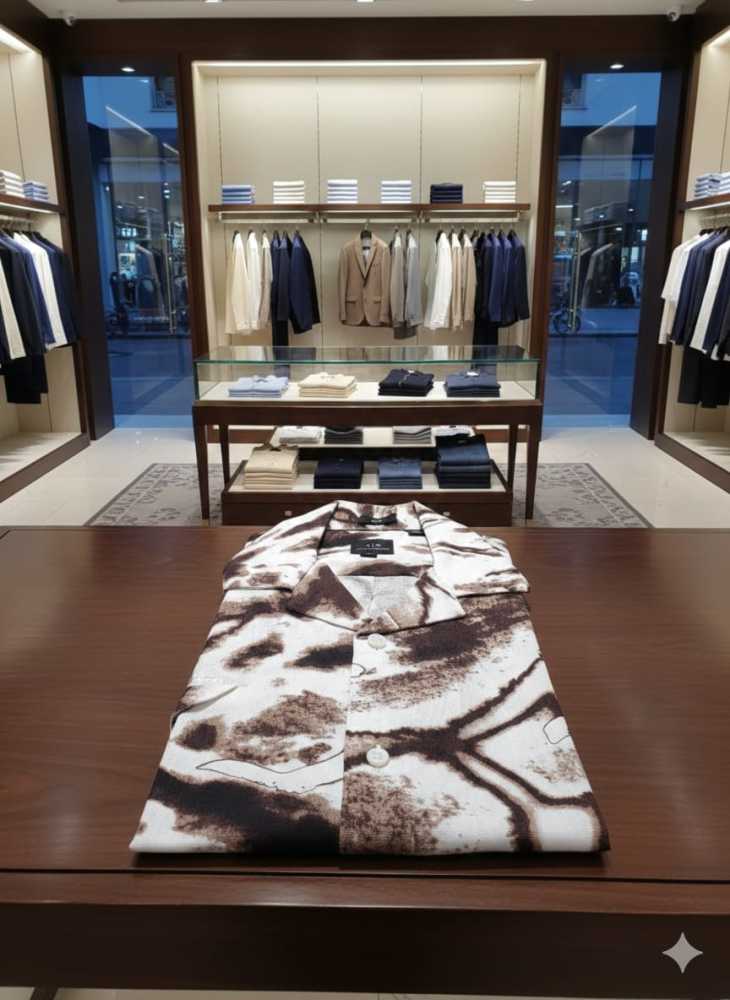 Armani Exchange Printed Premium Quality Short Sleeve Shirt-3