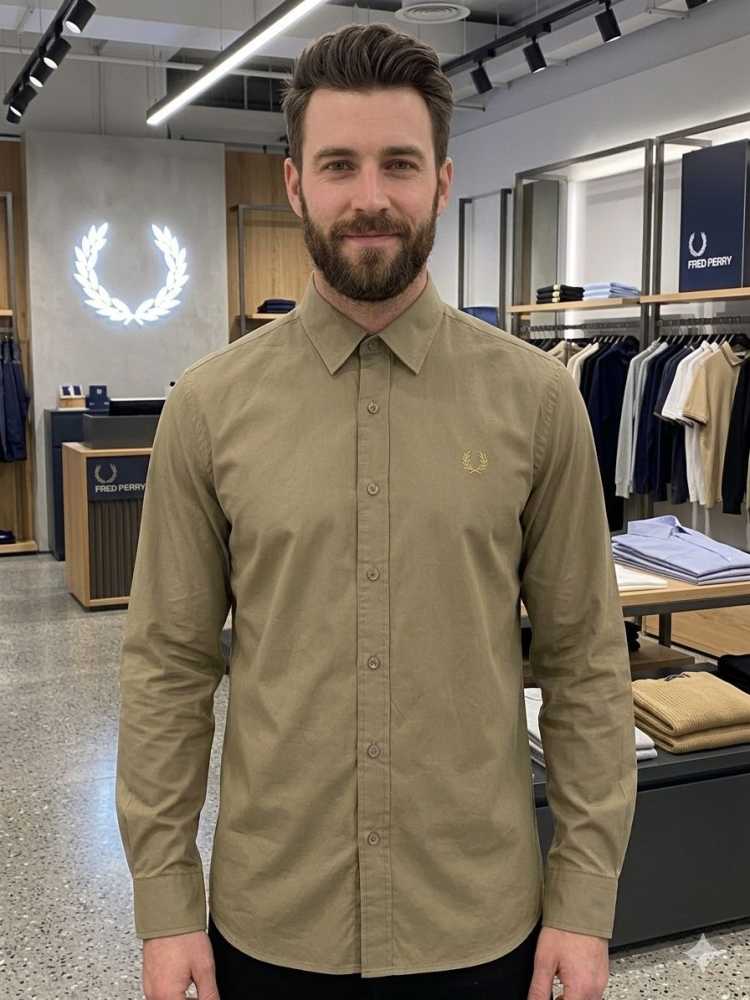 Fred Perry Beige Premium Quality Shirt