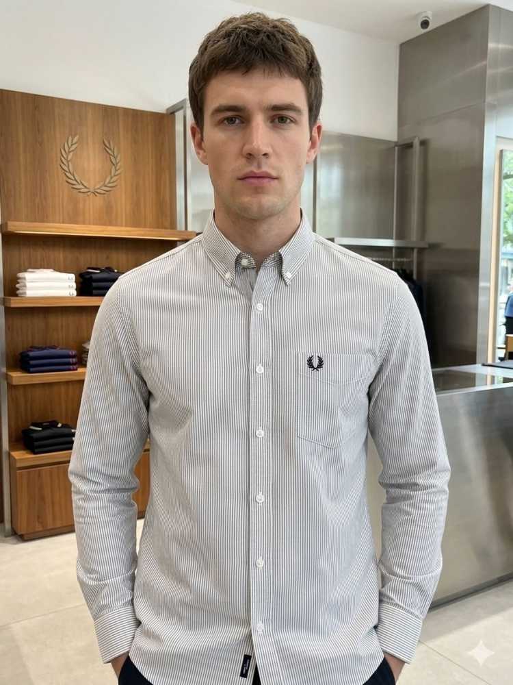Fred Perry White Premium Quality Shirt