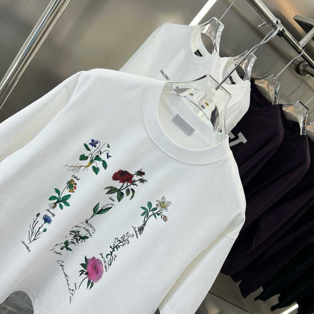 Dior Star & Signature Graphic White Cotton T-Shirt-3
