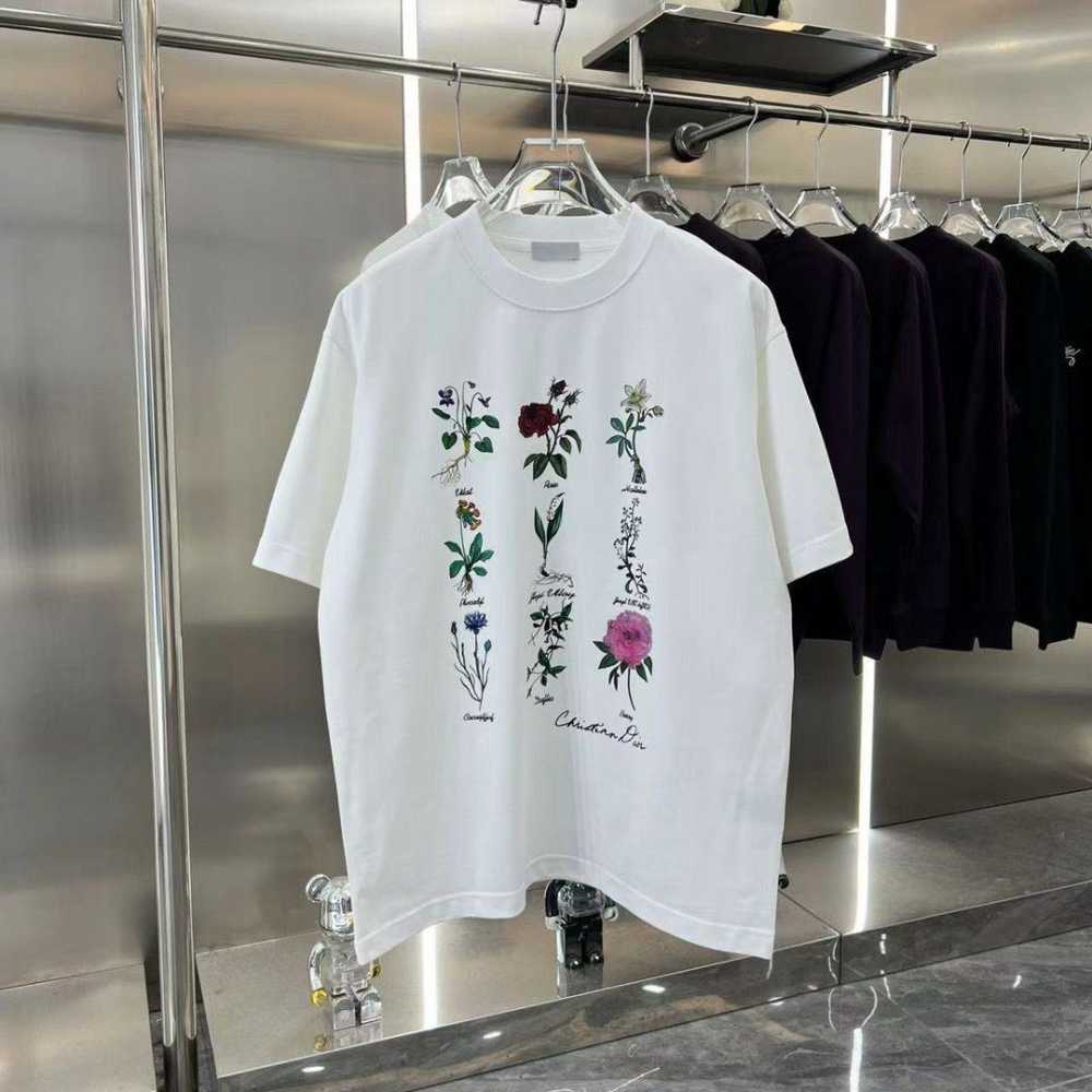 Dior Star & Signature Graphic White Cotton T-Shirt