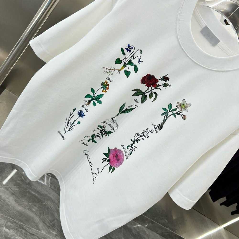 Dior Star & Signature Graphic White Cotton T-Shirt-5