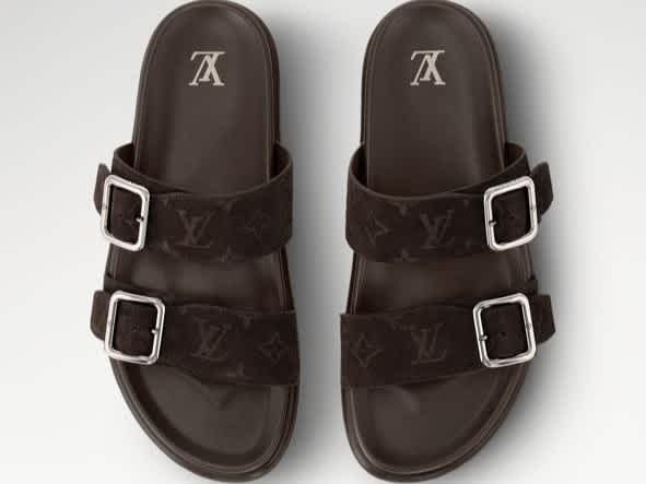 Louis Vuitton Brown Premium Quality Stylish Men's Flip-flop