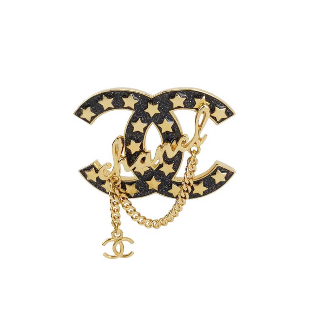 Chanel Comet Star CC Brooch