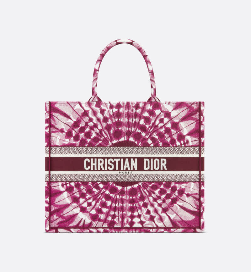 Christian Dior Book Red Tote Bag