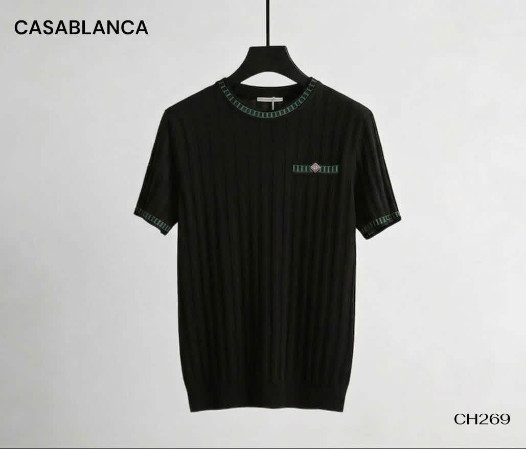 Casablanca Black Premium Quality T-shirt