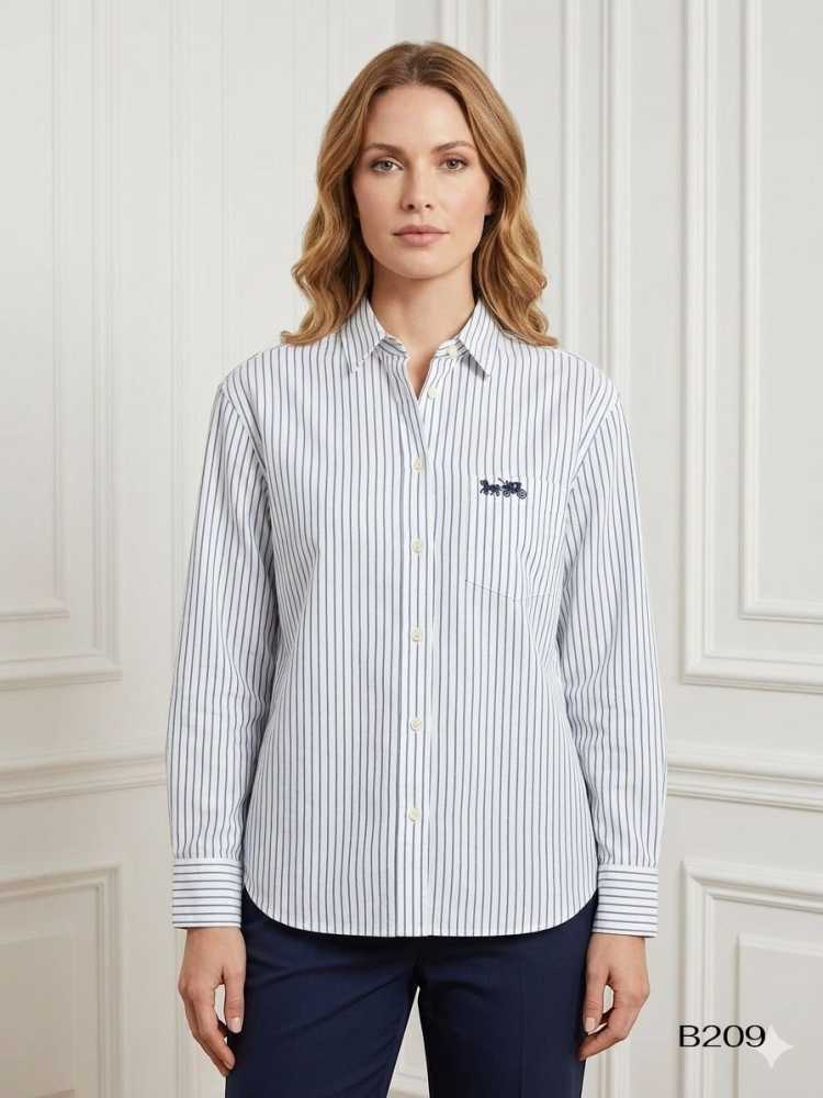 Coach Black Premium Quality Women Shirt