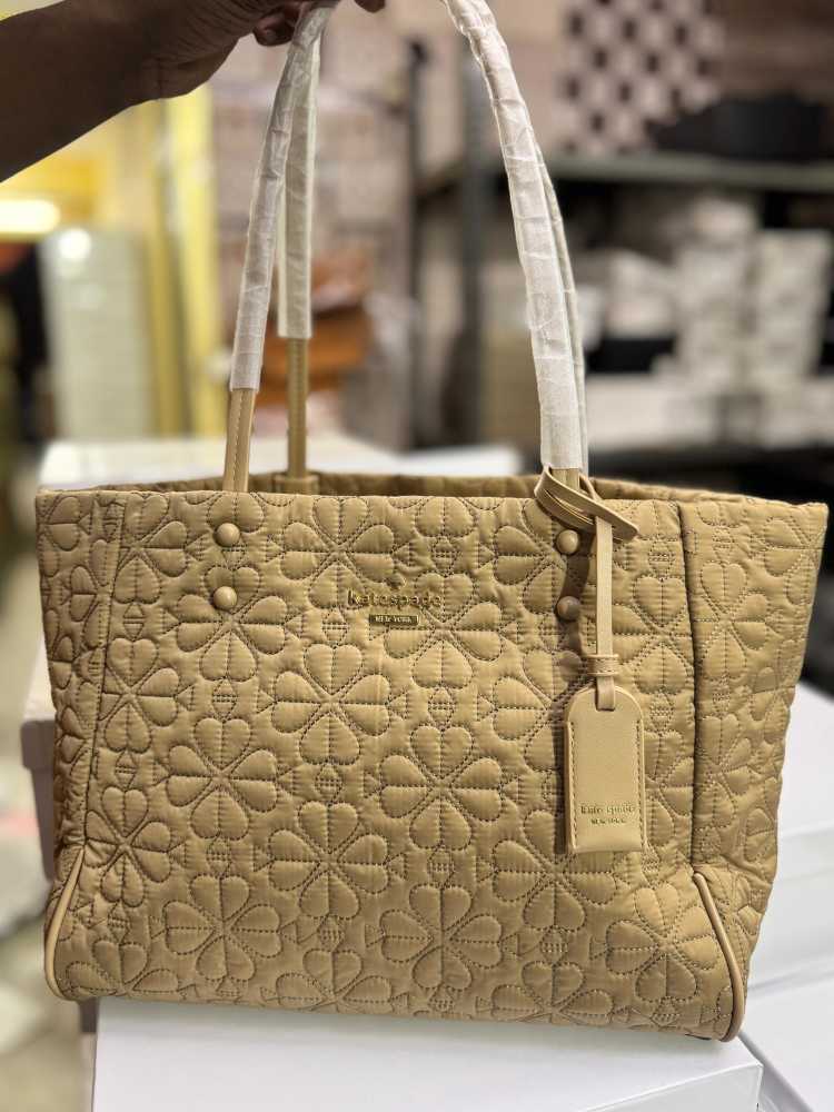Kate Spade Tilly Quilted Brown Tote Bag