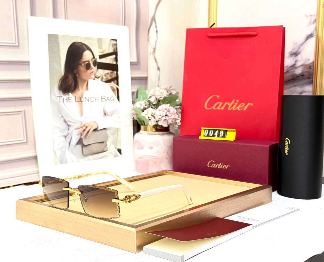 Cartier Colour Changing Lens Brown Premium Sunglasses