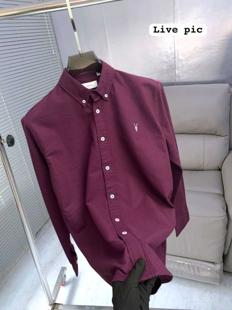 YSL Wine Premium Quality Cotton Shirt