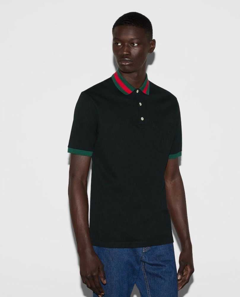 Gucci Black Premium Quality Polo T-shirt