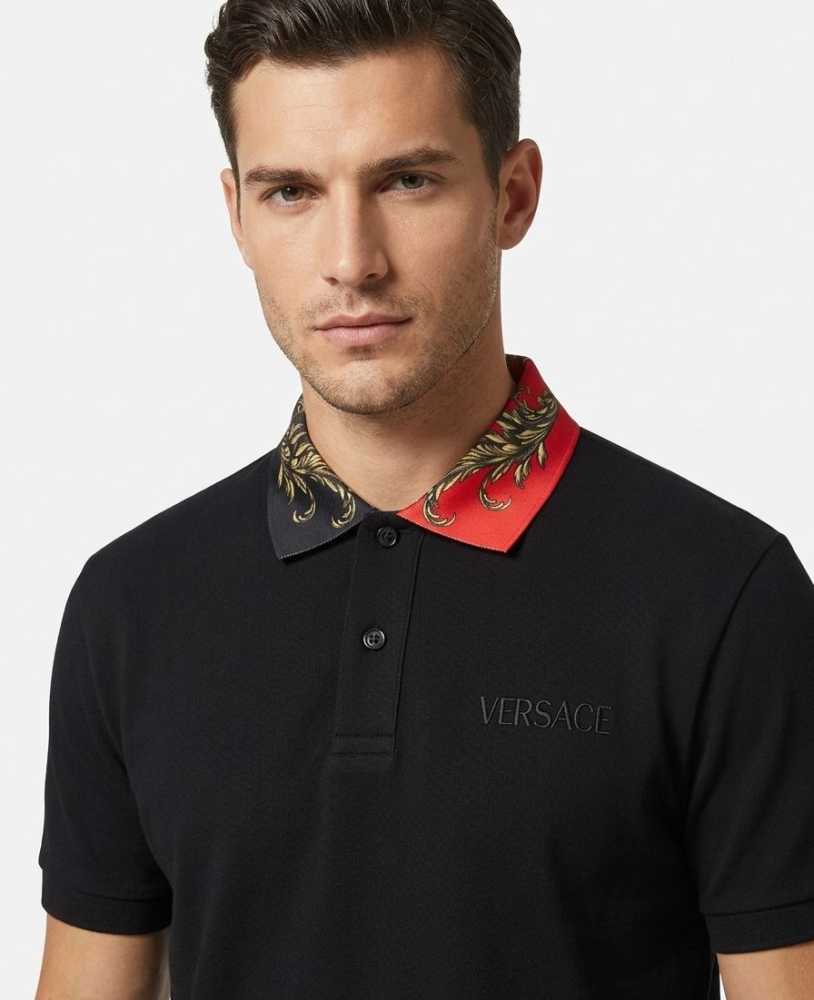 Versace Black Premium Quality Polo T-shirt