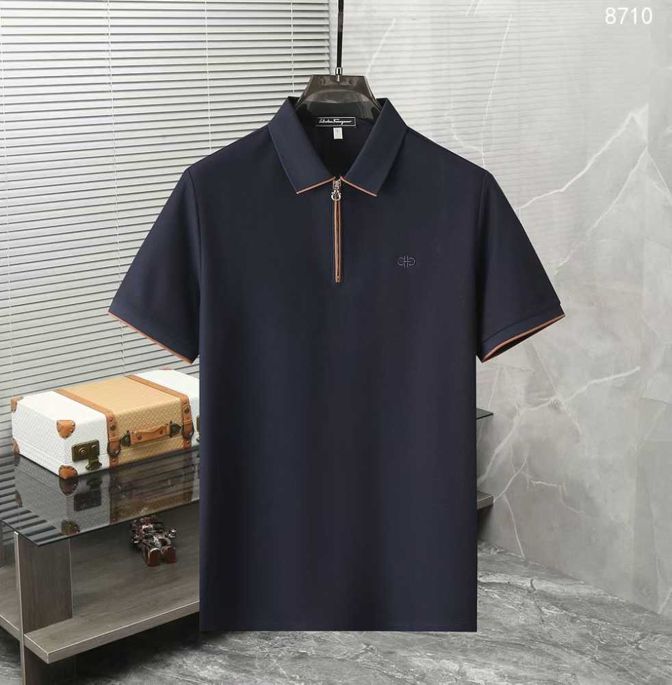 Salvatore Ferragamo Blue Premium Luxury T-shirt
