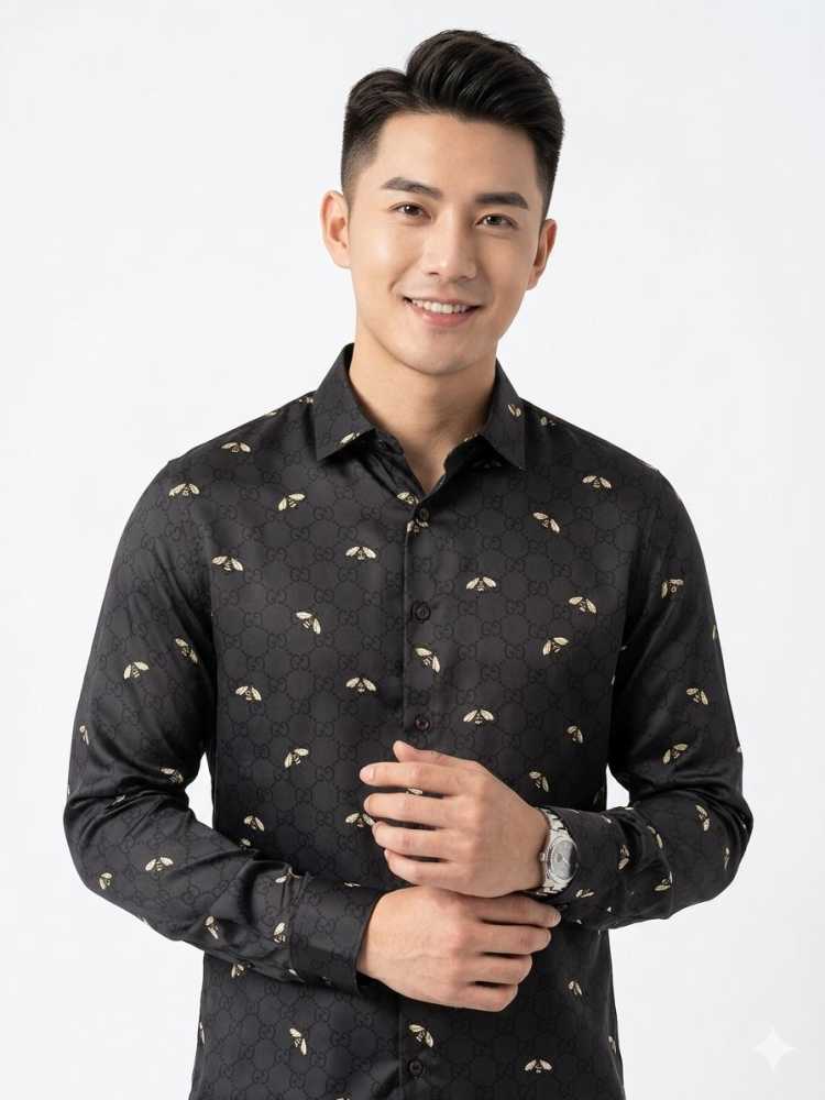 Gucci Black Premium Quality Cotton Shirt