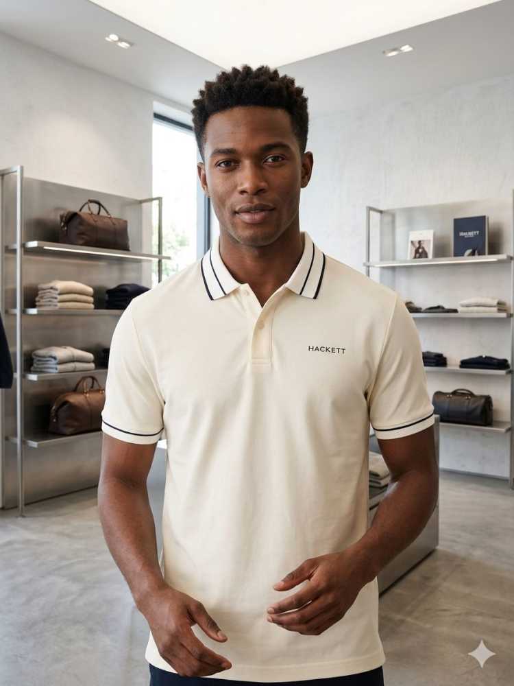 Hackett White Premium Quality Polo T-shirt