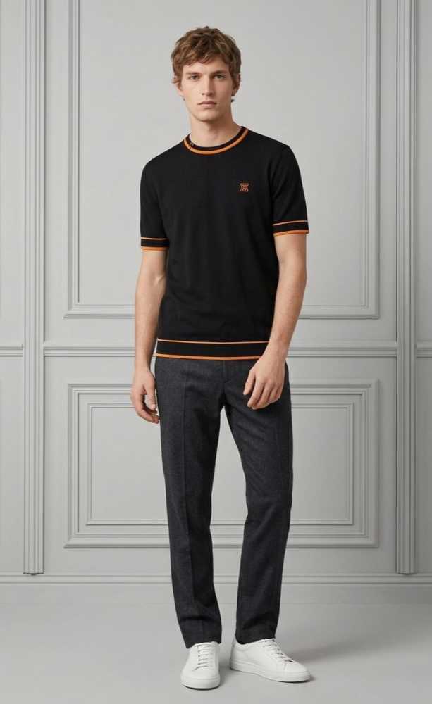 Hermes Black Premium Quality T-shirt