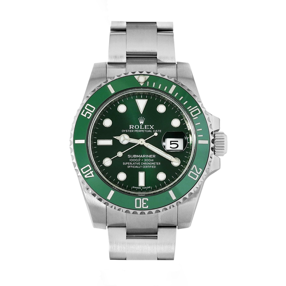 Rolex Submariner Date "Hulk" Green Dial & Bezel Watch 116610LV