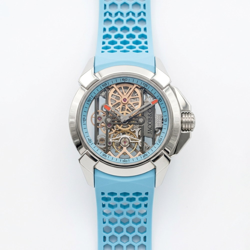 Jacob & Co. Epic X Titanium Sky Blue Mens Watch EX110.20.AA.AJ.ABRUA