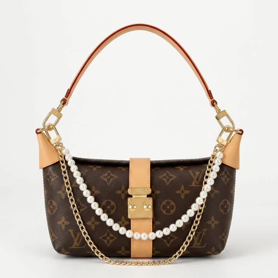 Louis Vuitton Pochette Mia Brown Shoulder Bag