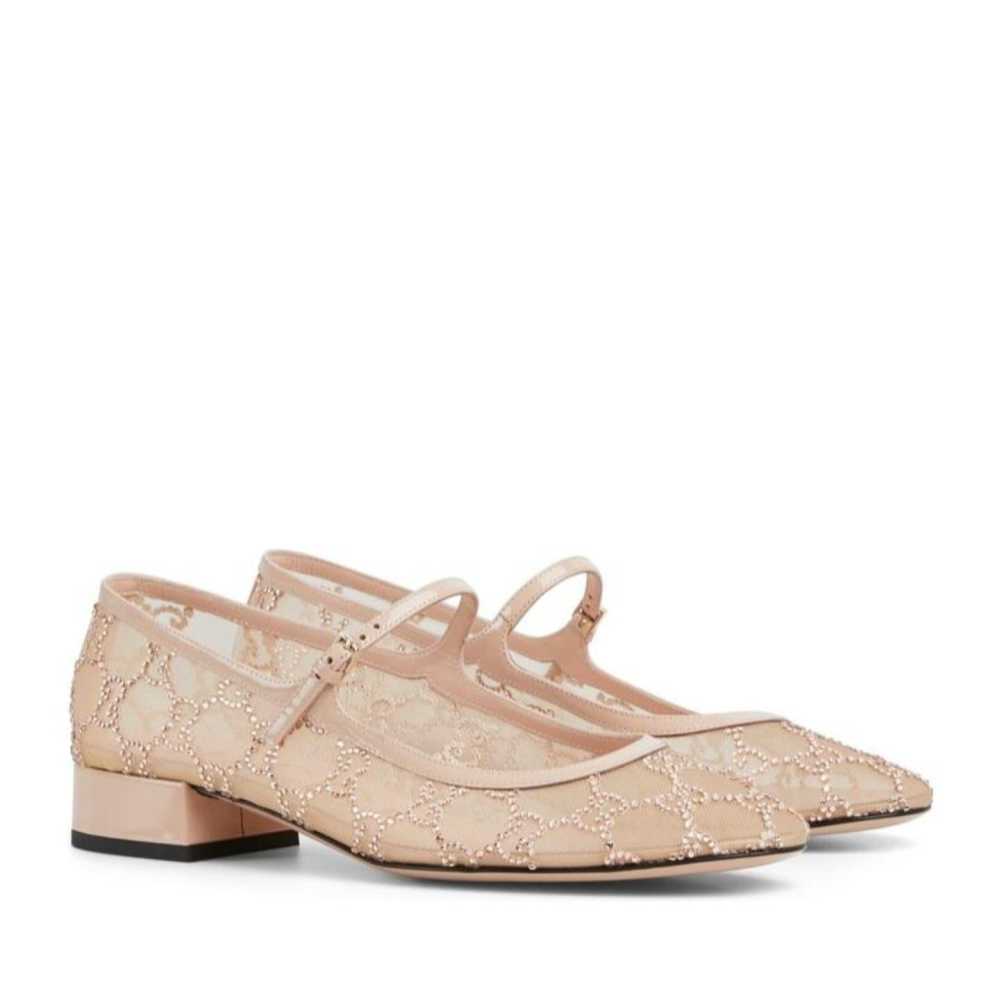 Gucci Women's Beige Slingback Heels Sandles