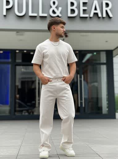 Pull & Bear White Premium Quality Jeans