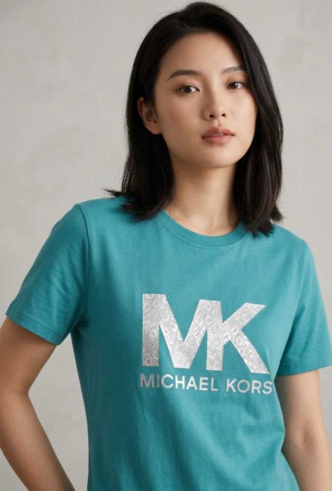Michael Kors Blue Premium Quality Women T-shirt