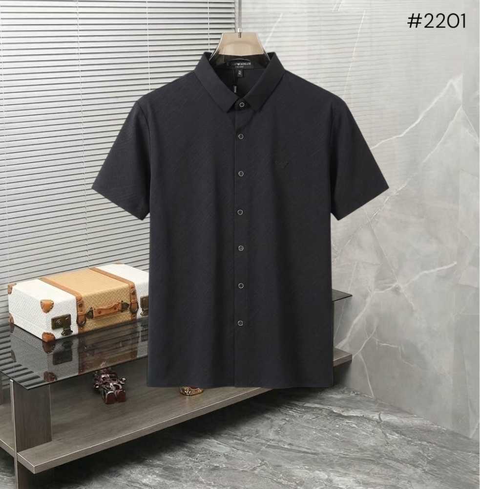 Emporio Armani Black Premium Quality Short Sleeve Shirt