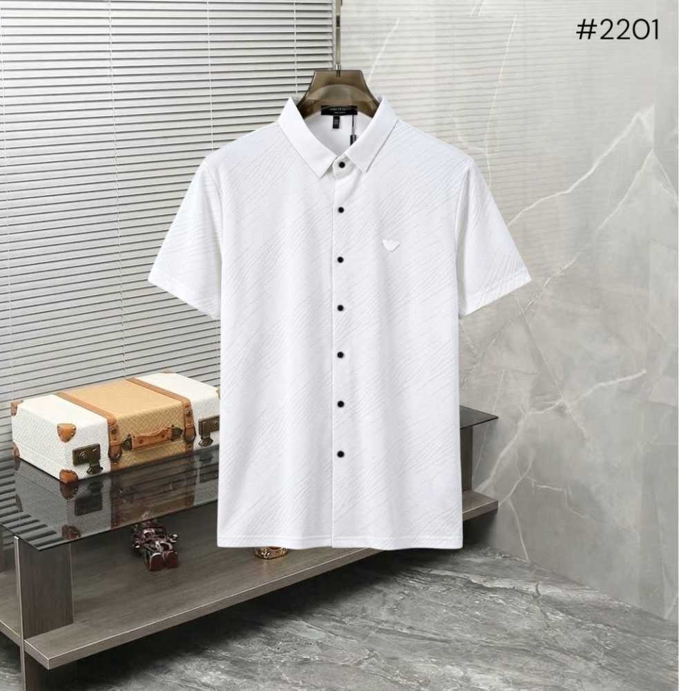 Emporio Armani White Premium Quality Short Sleeve Shirt