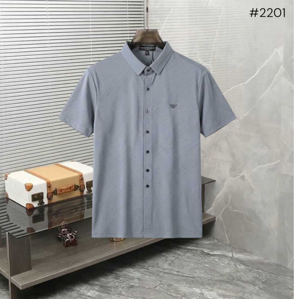 Emporio Armani Grey Premium Quality Short Sleeve Shirt