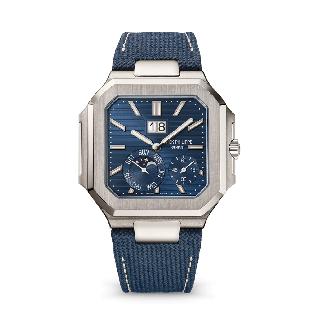 Patek Philippe Cubitus Grand Date, Day & Moon Phases 5822P-001 Navy Blue Dial Watch