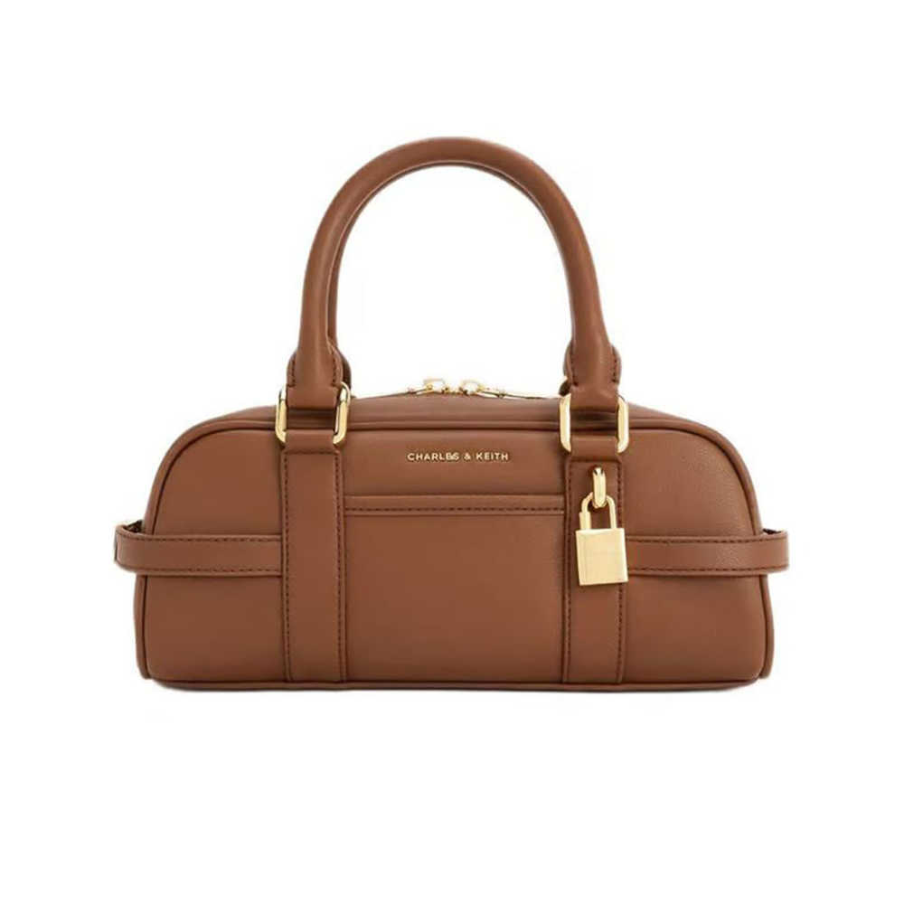Charles & Keith Scottie Brown Bowling Bag