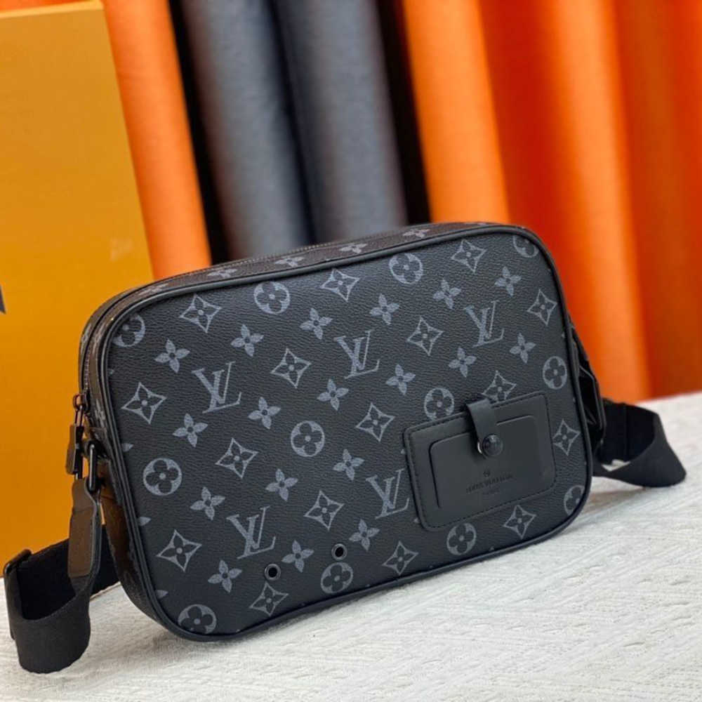 Louis Vuitton Monogram Black Alpha Massenger Bag