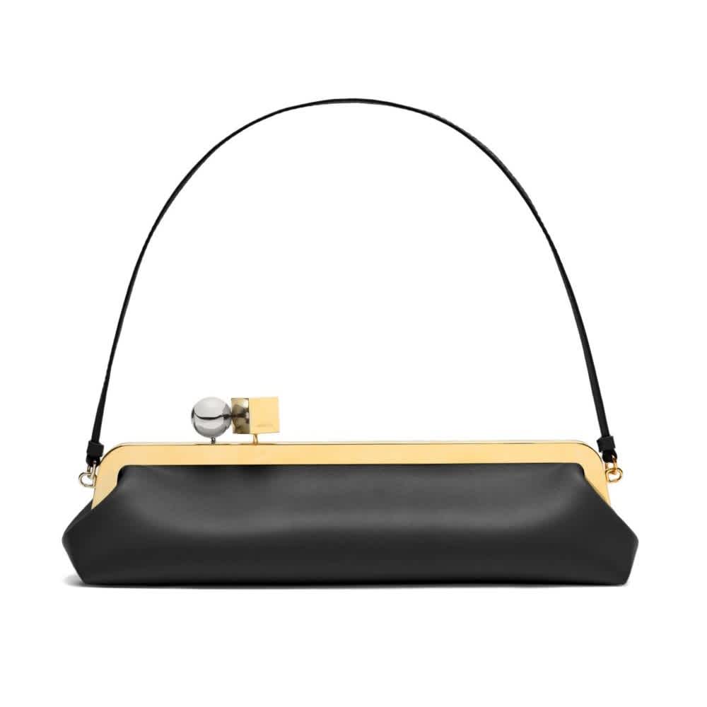 Jacquemus Salon Black Evening Clutch Bag