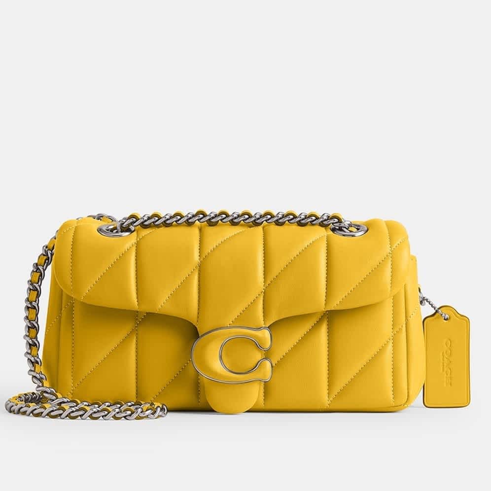Coach Tabby 26 Quilted Yellow Sling Bag