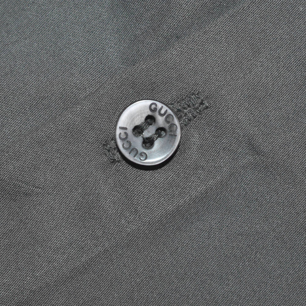 Gucci Bee Embroidered Grey Kids Shirt-4