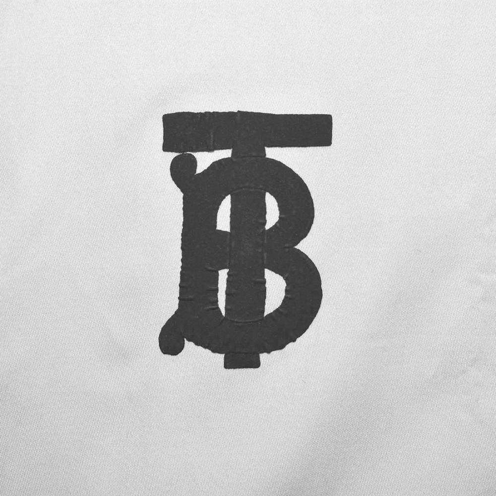 Burberry Embroidered Premium White Kids Shirt-4