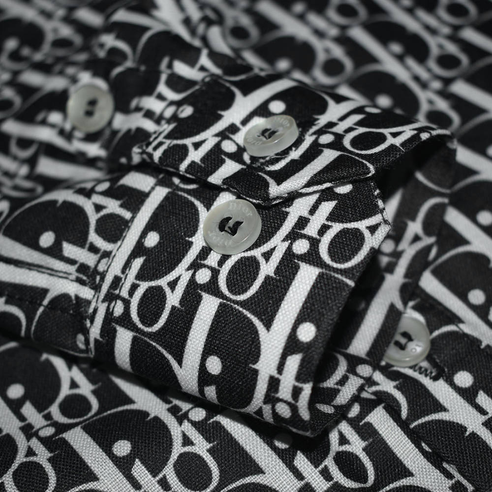 Dior Black Premium Quality Kids Shirt-thumb-3