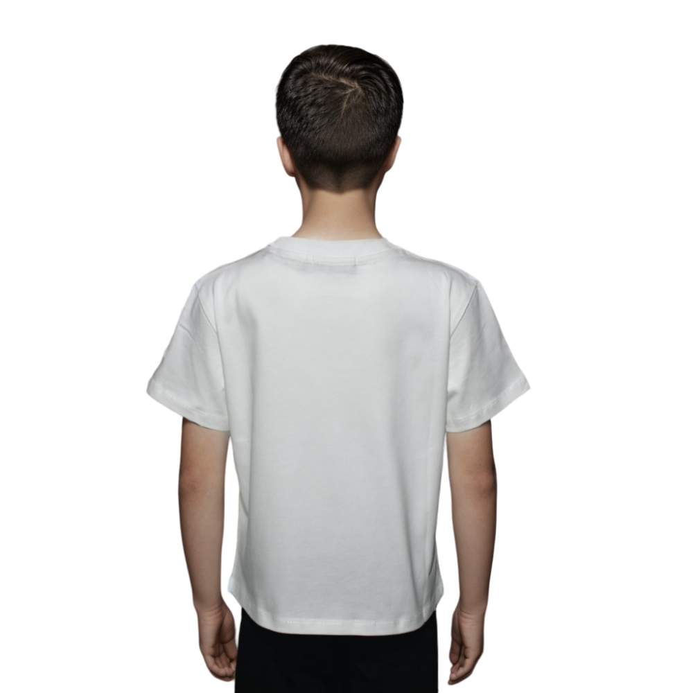 Fendi Teddy Print White Kids T-shirt-1