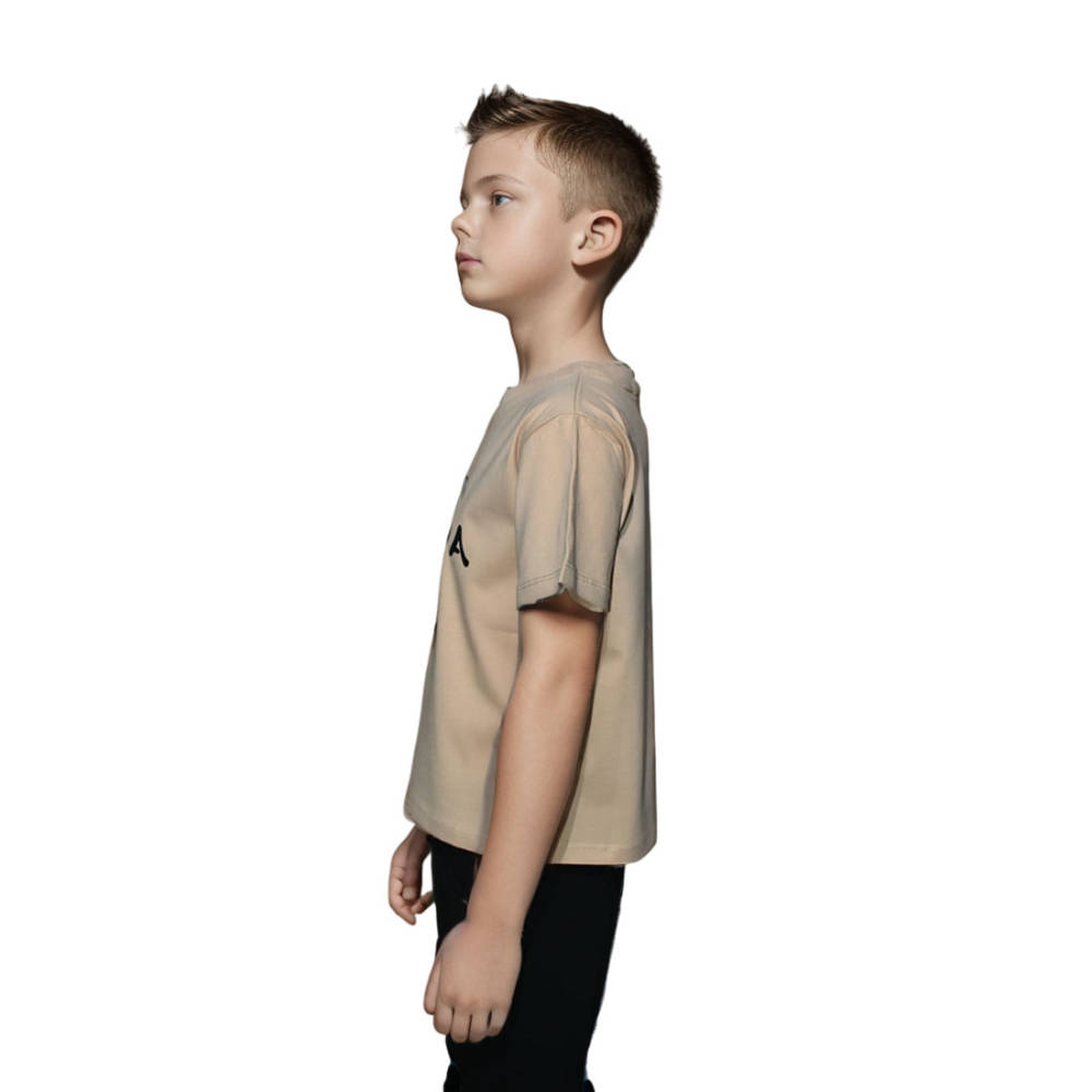 Prada Bunny Print Brown Premium Kids T-shirt-2