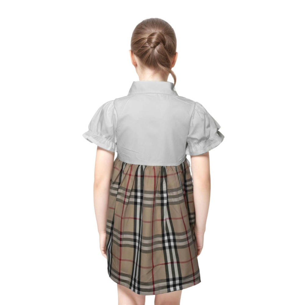 Burberry White Premium Quality Dress-1