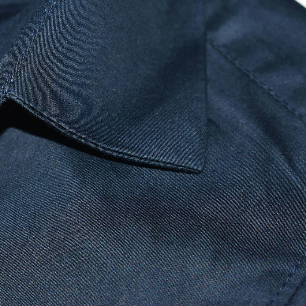 Armani Exchange Blue Premium Logo Print Kids Shirt-thumb-3