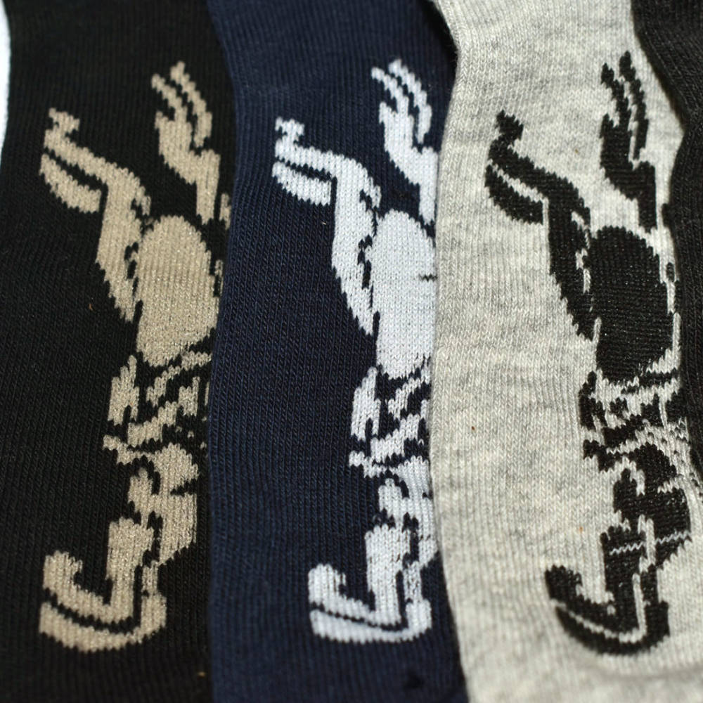 Burberry Premium Quality Low Ankle Socks - Pack of 5-thumb-3